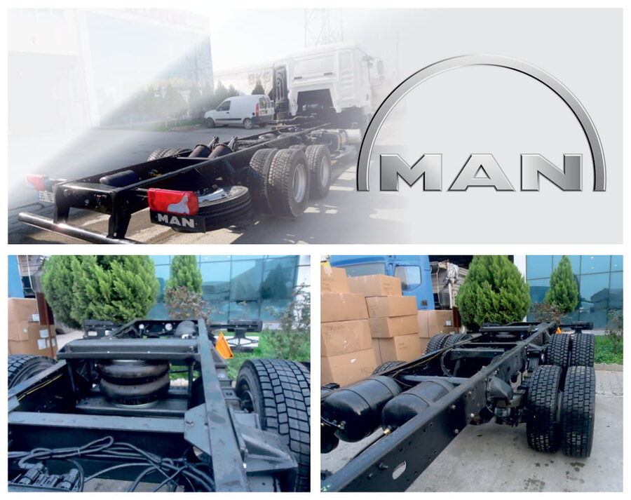 MAN truck axle repair